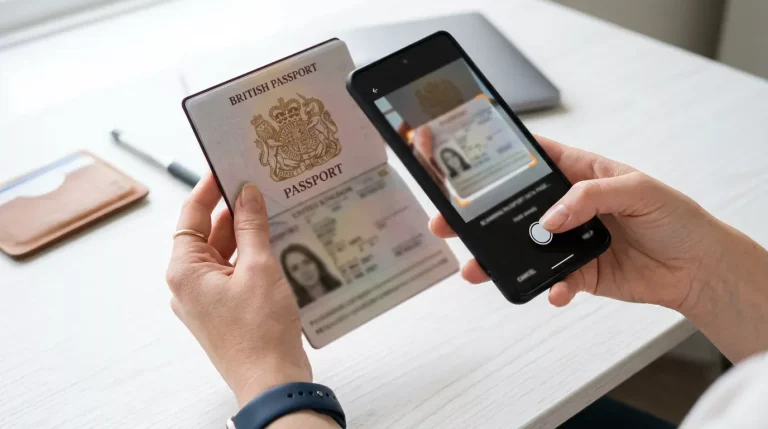 KYC-verifiseringsprosess for MiFinity-konto med dokumenter